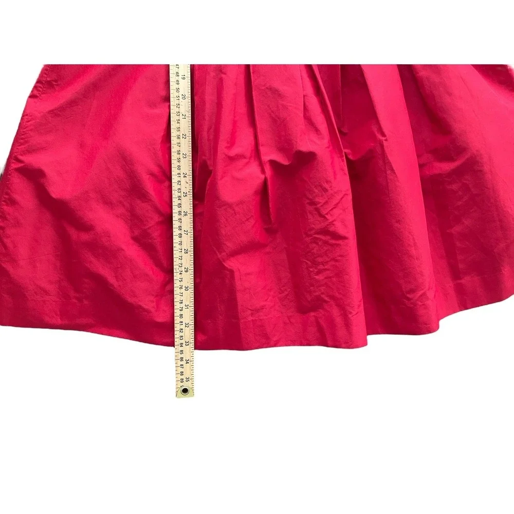 LILLY PULITZER RED STRAPLESS COCKTAIL DRESS Sz 10 SILK BLEND FULL FORMAL - Picture 5 of 7